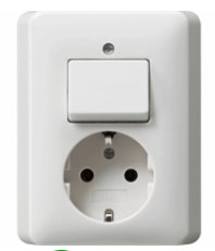GIRA combi wissel inb ra wit zwg st55 017603 - 11009525 - 11009525