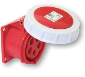 PCE wcd inbouw recht 32a 4p 6h ip67 (75x75) 3242-6V - 11009658 - 11009658