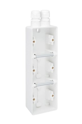 NIKO hydro onderbak 3v 2xm20 verticaal wit 701-84352 - 11011141 - 11011141