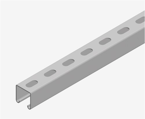 NIEDAX railprofiel geperforeerd NX0090V 41x41x2,5 L=6 - 11011653 - 11011653
