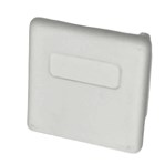 NIEDAX eindkap inwendig wit 41x41 NX8030K - 11011660 - 11011660