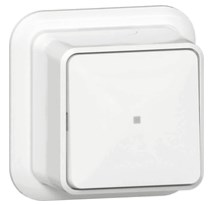 GIRA wisselschakelaar opbouw wit met lampje 311611 - 11011679 - 11011679