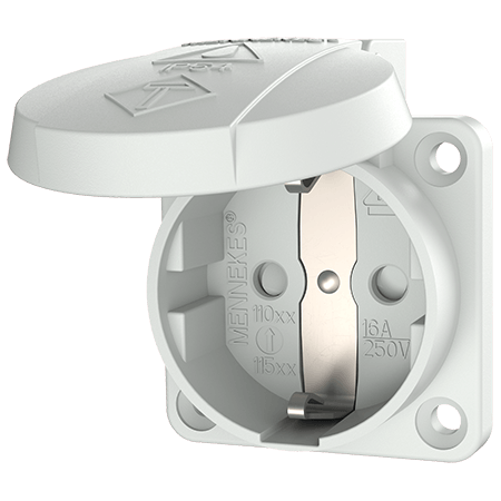 Mennekes Inbouwcontactdoos 16A2p+PE IP54 - 11080 - 20166639