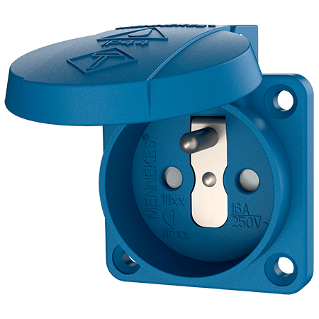 Mennekes Inb.WCD 16A2P+A 230V IP44 KI BE blauw - 11181 - 20020724