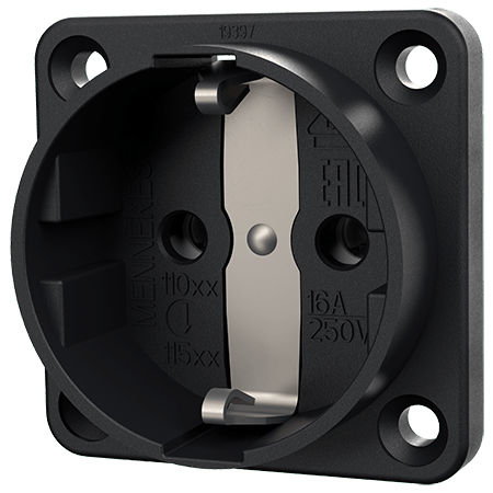 Mennekes Inb.WCD 16A 2P+A 230V IP20 SCHUKO zwart - 11532 - 20020765
