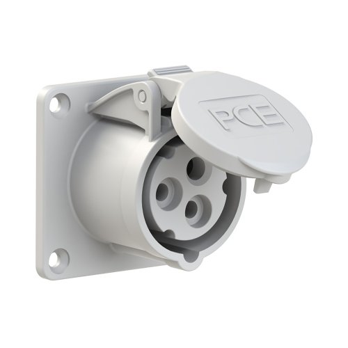 PCE CEE inbouw wcd recht 16A 3p >50-250V DC 3h grijs IP54 flens 70x70mm - 116bf20326f641dfdc8121a5015d15ab - 20158248