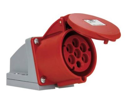 PCE wcd opbouw rood 16A 7P 400V 6H - 117 6v - 117-6V