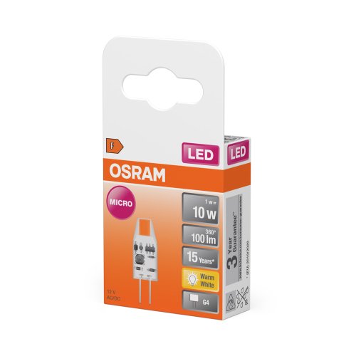 OSRAM micro led lamp g4 12v 1w 2700k - 11d33fd16c3a077a3aacaf055873afd6 - 11001470