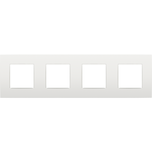Niko Viervoudige afdekplaat, 71 mm centerafstand, Niko Intense white - 120 76400 image - 20054930