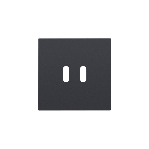 Niko Afwerkingsset voor dubbele smart USB-C-lader, anthracite coated - 122 68003 foto - 20196644
