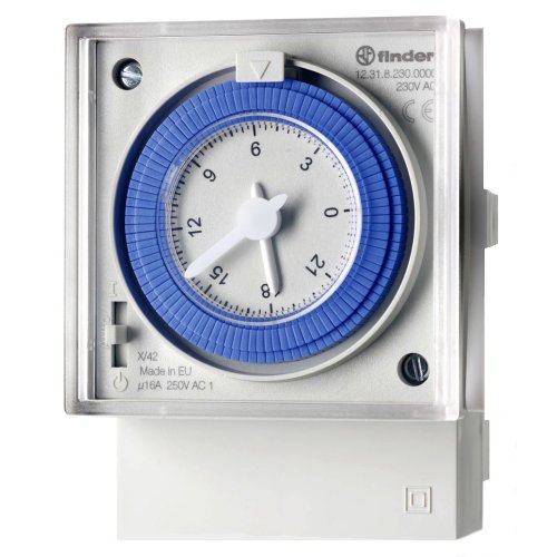 FINDER tijdsch. klok 1w 16a 230vac 12.31.8.230.0000 - 1231 - 4375419