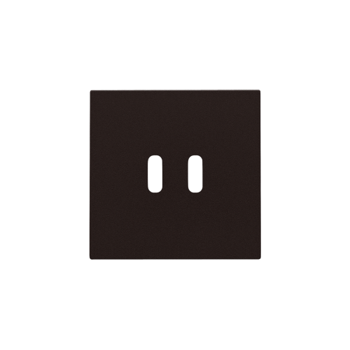 Niko Afwerkingsset voor dubbele smart USB-C-lader, dark brown coated - 124 68003 foto - 20196646