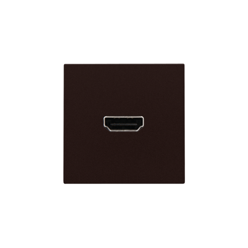 Niko Afwerkingsset met HDMI-naar-HDMI-aansluiting, dark brown coated - 124 69416 foto - 20055137