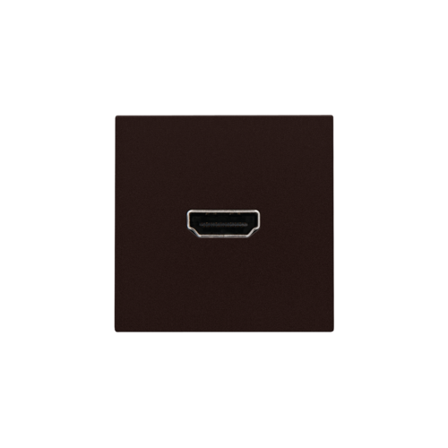 Niko Afwerkingsset met HDMI-naar-HDMI-aansluiting, dark brown coated - 124 69417 foto - 20055137