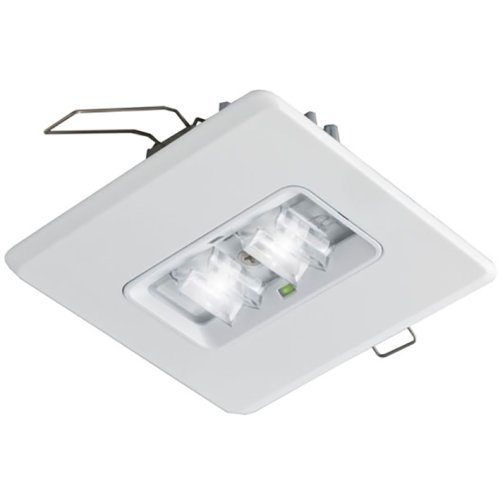 ABB VanLien Decentraal 2 watt, vierkant wit continu inbouw led armatuur + automati - 1306k - 20128009