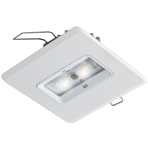 ABB VanLien Decentraal 2 watt, vierkant wit continu inbouw led armatuur + automati - 1310k - 20128010
