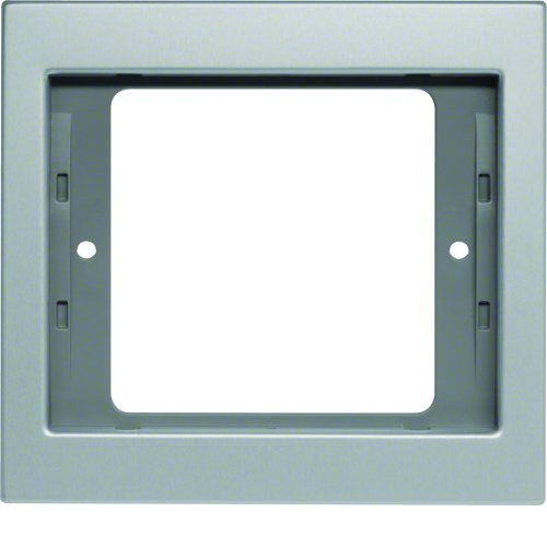 BERKER afdekraam 1v mat aluminium 13137003 - 13137003 - 3200072