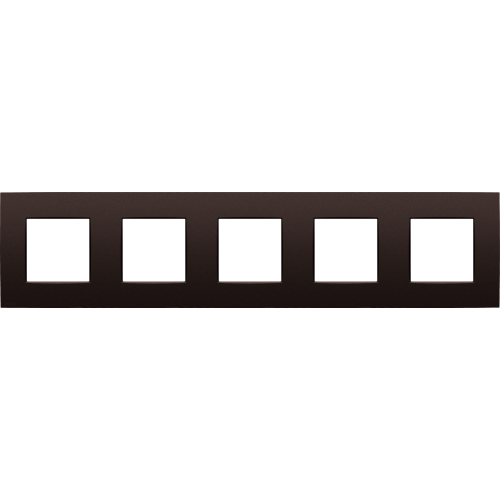 Niko Vijfvoudige afdekplaat, 71 mm centerafstand, Niko Intense dark brown c - 135 76005 image - 20055159