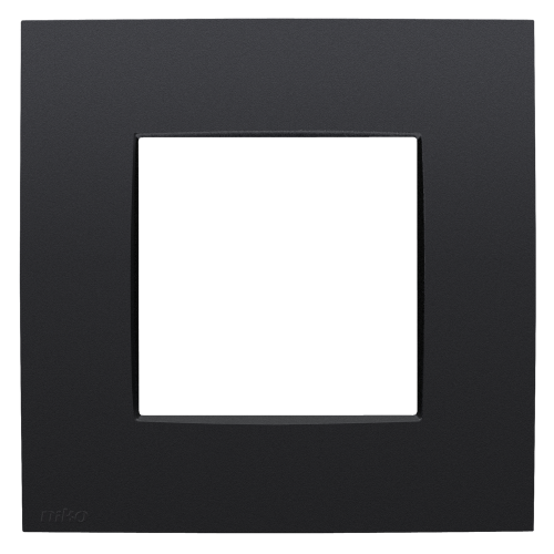 Niko Enkelvoudige afdekplaat, Niko Intense matt black coated - 136 76100 foto - 20055165