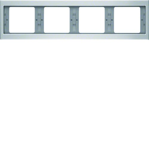 BERKER afdekraam 4v mat aluminium 13837003 - 13837003 - 3200074