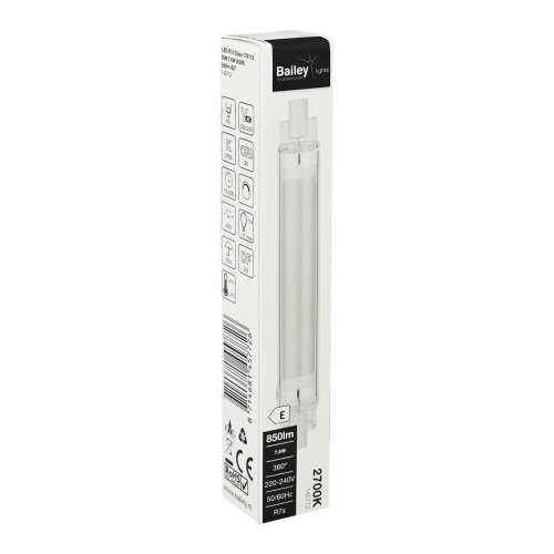 BAILEY ledlamp 7.6w 2700k r7s glas 118mm dimbaar - 145772 box - 11008462