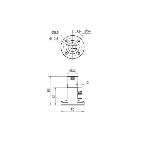 WERMA Buigbare voet BWM BK - 150000000057 126 000 00 126 000 00 - 20005164