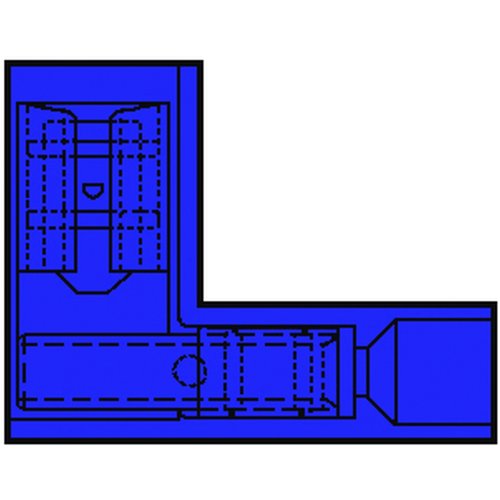 KLEMKO vlaksteekhuls haaks blauw a100st IS 2507FLBF-NY - 156246 - 4023203