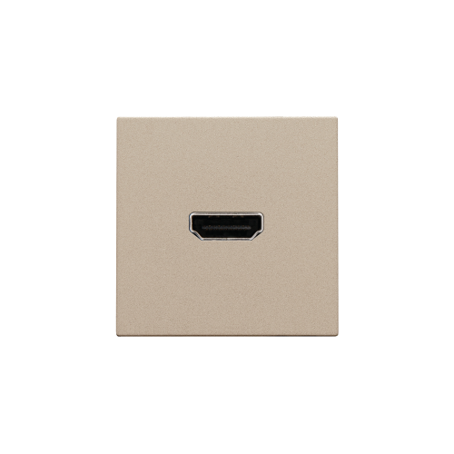 Niko Afwerkingsset met HDMI-naar-HDMI-aansluiting, champagne coated - 157 69416 foto - 20055289