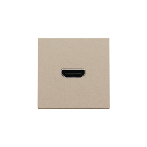 Niko Afwerkingsset met HDMI-naar-HDMI-aansluiting, champagne coated - 157 69417 foto - 20055289