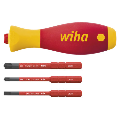 WIHA SlimBitset Softfinish SlimVario Electric 2831 1000V VDE SL/PZ, 4- - 15953e75 7dd3 4dc7 bc77 9ba61d82da54 - 20014299