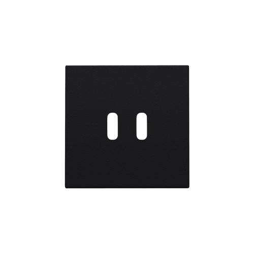 Niko Afwerkingsset voor dubbele smart USB-C-lader, black coated - 161 68003 foto - 20196649