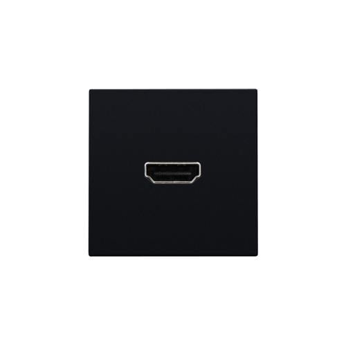Niko Afwerkingsset met HDMI-naar-HDMI-aansluiting, black coated - 161 69416 foto - 20055339