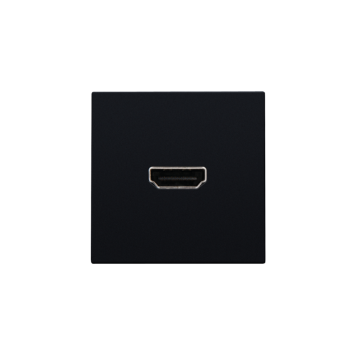 Niko Afwerkingsset met HDMI-naar-HDMI-aansluiting, black coated - 161 69417 foto - 20055339