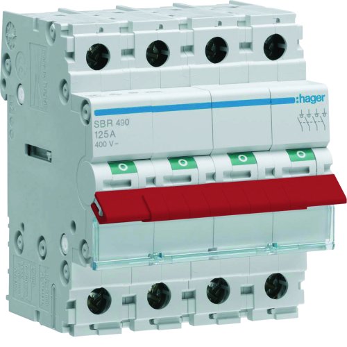 HAGER hoofdschakelaar 4p 63a SBR463 - 1615a72bbf4fc15c2d7946d3e63a097f - 11007892