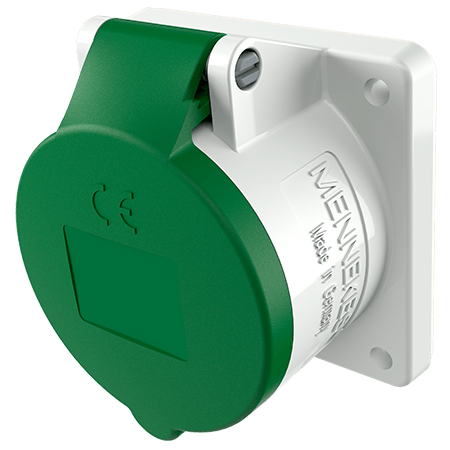 Mennekes Inb.WCD 16A 5P 2H >50V >300Hz IP44 TWIN - 1682 - 20021338