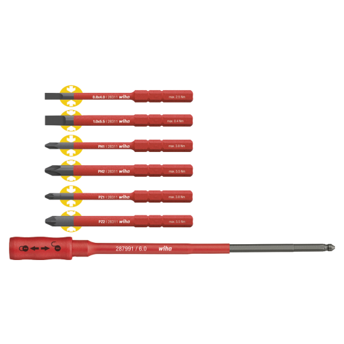 WIHA SlimBitset TorqueVario&reg;-S Electric+ Adapter 2879 SL/PH/PZ, 7-deli - 16aa979f 7e5d 4abc 9cc5 0ab840110b5c - 20013687