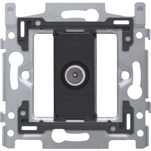 Niko Sokkel voor enkelvoudige coaxaansluiting voor tv, 2 GHz, schroefbevest - 170 09123 image - 20055364