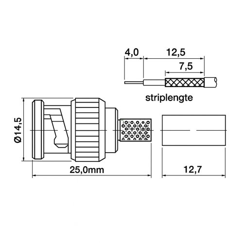 KLEMKO bnc connector male tbv rg59 B75KDMRK6-10 - 183102 2 - 3017127