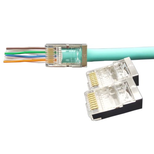 KLEMKO EZ-RJ45 connector CAT6 afgesch. a100st RJ45-EZ-C6-A - 183285 - 11008902