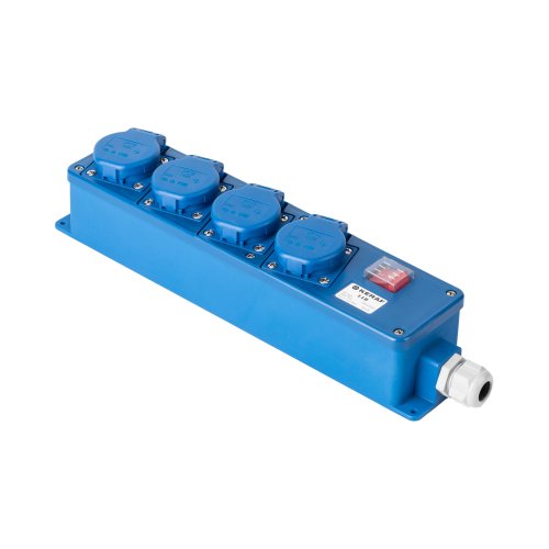Keraf Snoercentrale 4-voud 0/I 16A 250V~ mono blauw - 188001c1214c7c2d978607768186e7e4 - 20207948