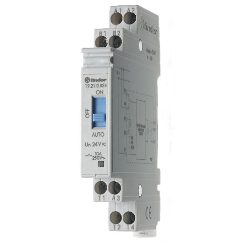 FINDER auto-aan-uit relais 1w 10a 24vuc 19.21.0.024.0000 - 1921 - 4375144