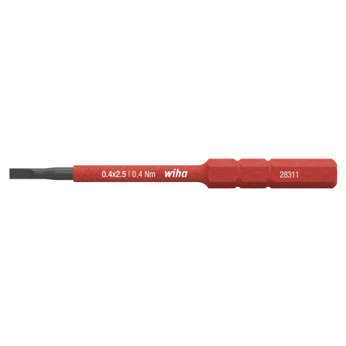 WIHA SlimBit Electric Sleufkop 2831-10 2,5mm 0.4 Nm - 199b0d5e d1e7 4f1e 96ed ed9cdb40ac75 - 20013601