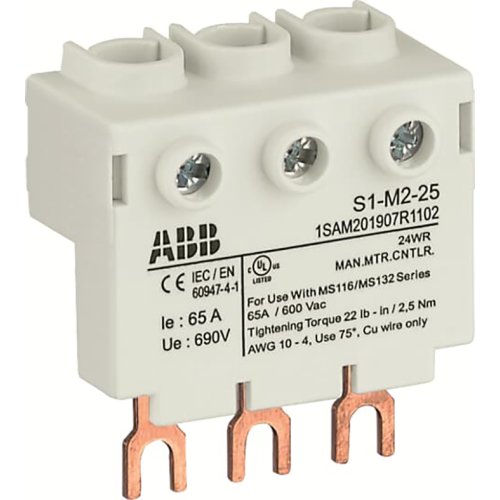 ABB Componenten Aansluitblok Hoog voor MS116 / MS132, 25mm2 - 1sbc101266f0014 - 20091922