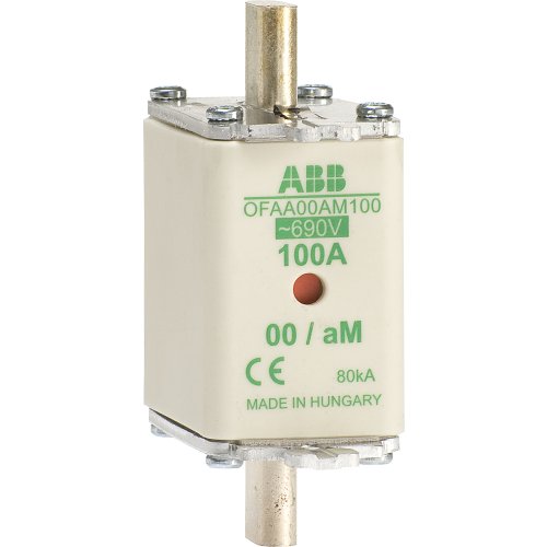 ABB Componenten Meszekering Fuseline aM = 690V, DIN00 In = 80A - 1scc317004f0013 - 20094472
