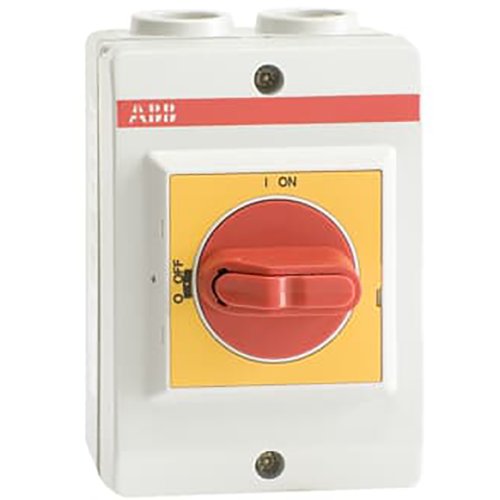 ABB Componenten Lastscheider, 3P 16A, 2xM20 rood/geel knop - 1scc341227f0013 - 20094012