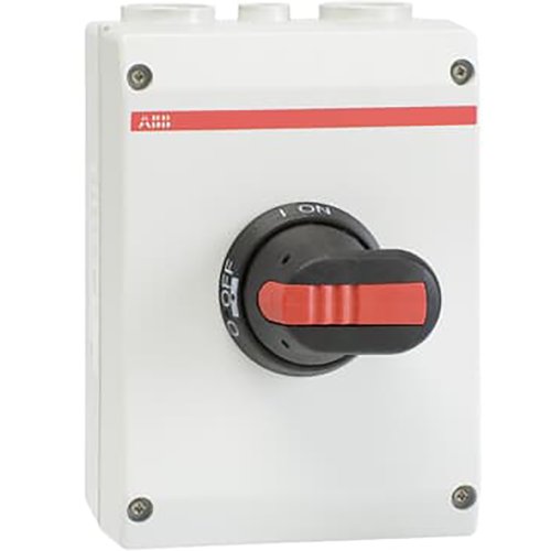 ABB Componenten Lastscheider, 6P 63A, 2xM32+M16 zwarte knop - 1scc341235f0013 - 20094028