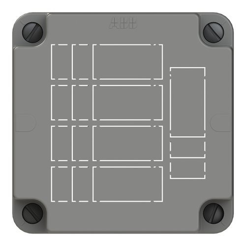 ABB Installatiedozen en -kasten Deksel 3640 tbv GST/MIDI 5 x 3-/4-/5-polig gerecycled kunststof - 1spa007130f9321 a - 20172371