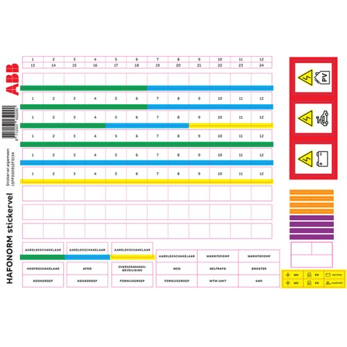 ABB stickervel - 2 1014 06 02 hafonorm stickervel a4 e 1 - 11008256