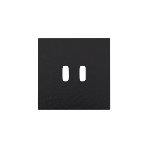 Niko Afwerkingsset voor dubbele smart USB-C-lader, piano black coated - 200 68003 foto - 20196651