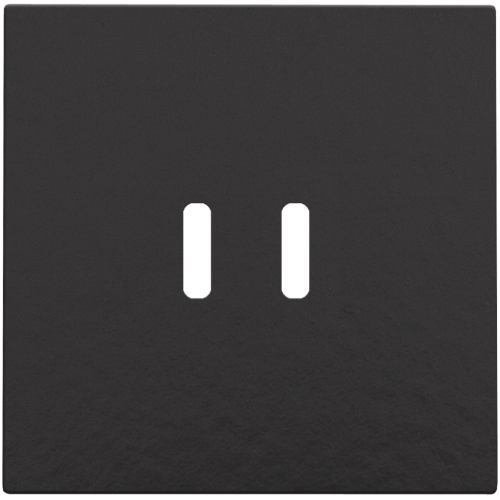 Niko Afwerkingsset voor dubbele smart USB-C-lader, piano black coated - 200 68003 image - 20196651